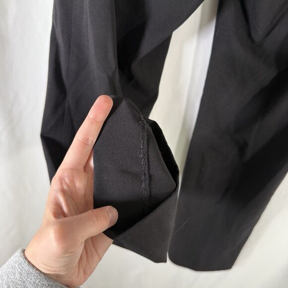 Tahari Arthur S Levine Pants Women's 4 Petite Black Lightweight Mid Rise Flat Fr - Picture 11 of 11